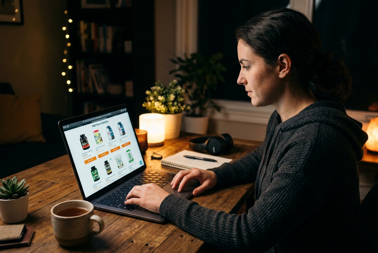 Online nákup sportovní výživy - výběr na e-shopu